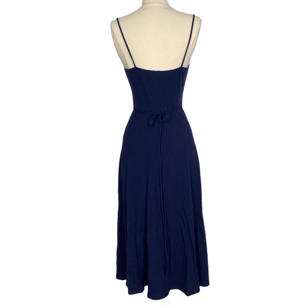 Reformation Vicky Ribbed Wrap Dress - Picture 3 of 6